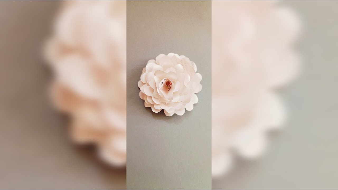 How to make flower from a bus ticket