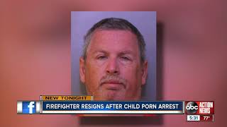 Polk County firefighter arrested for child pornography; immediately resigns