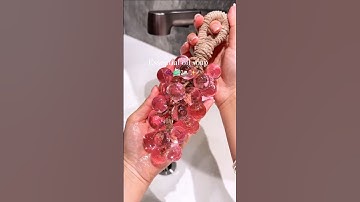 DIY GRAPES SOAP WITH ME #DIY #grapesoaptutorial #soap #grapes #石鹸作り #수제비누 #포도비누 #asmr #girly