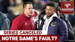 Notre Dame Just SCREWED Indiana Football | Fighting Irish the ones to BLAME for cancelled series
