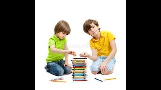 Pencil Tower Stem Challenge/Building a pencil tower/challenge for kids/kids creativity /Fun videos
