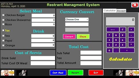 Restaurant management system project using Visual Studio #C