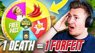 FORFEIT FORTNITE | 1 DEATH = 1 FORFEIT