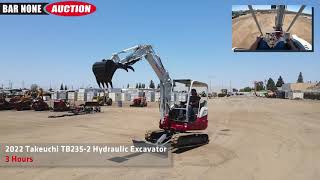 2022 Takeuchi TB235-2 Hydraulic Excavator