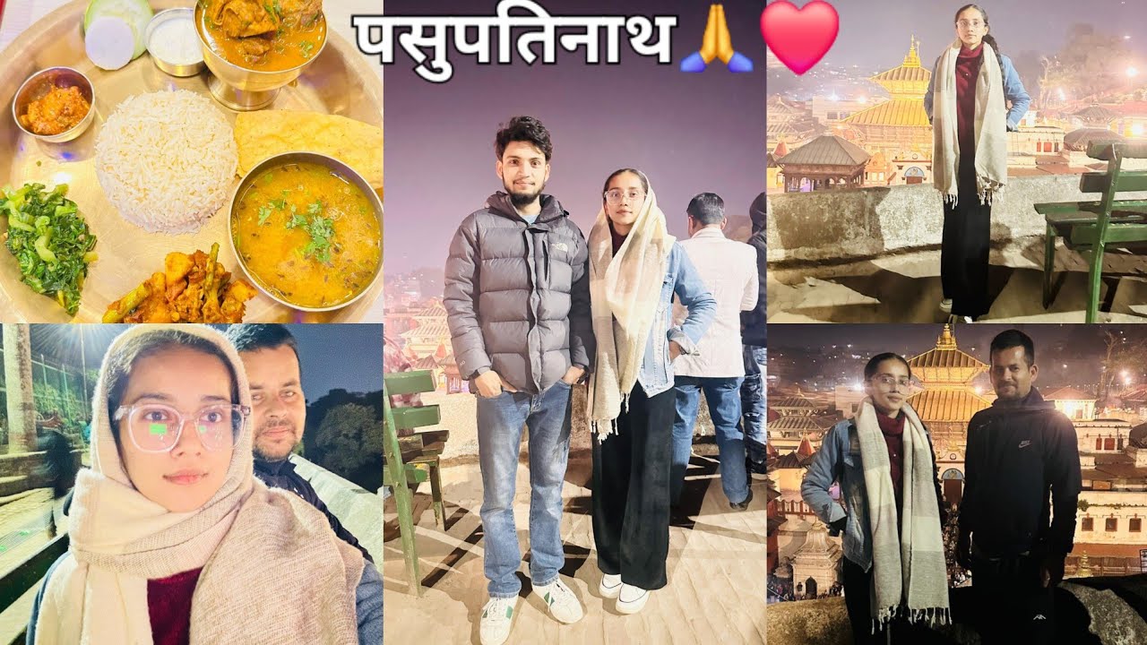 Mama sanga bhetghat❤️pasupatinath ko aarati🔥