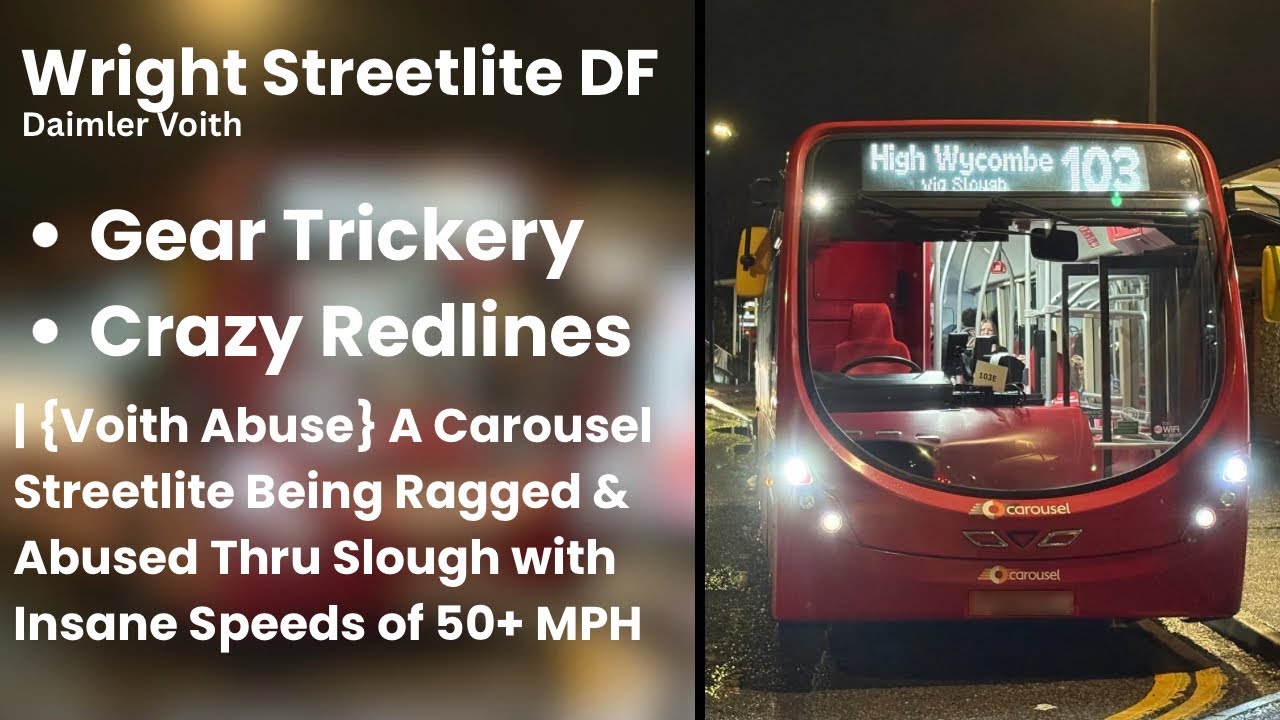[Voith Abuse..] A Carousel Streetlite Being Ragged & Abused Thru Slough with Insane Speeds of 50 MPH