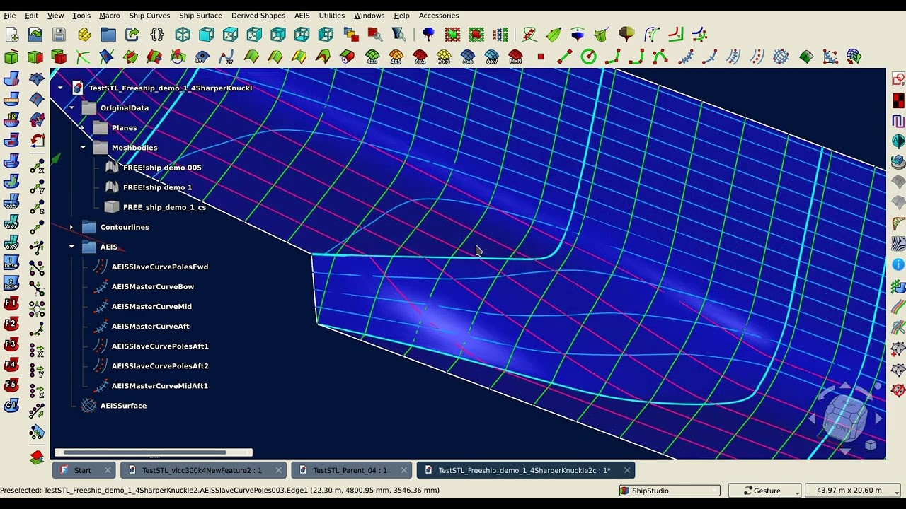 WIP ShipStudio FreeCAD 1.0 Testing AEIS, a New System to Make Life Easier