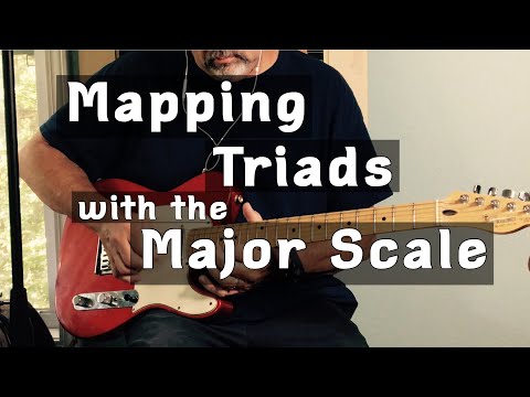 Using Major Scale To Connect Triads // Intermediate Guitar Improvisation // G Major Practice Loop