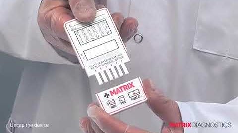 Matrix Diagnostics - How to use a Dip & Read Matrix Multi Drug Screening Card