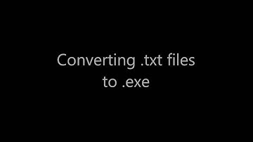 .txt to .exe file conversion on Windows