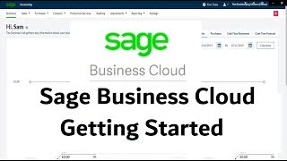 Sage Business Cloud Accounting - Tutorial - Getting Started #learnsage #sagebusinesscloud