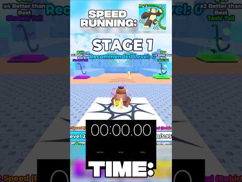 Speed running: +1 speed monkey escape🏁🦧 #roblox #viral #shorts