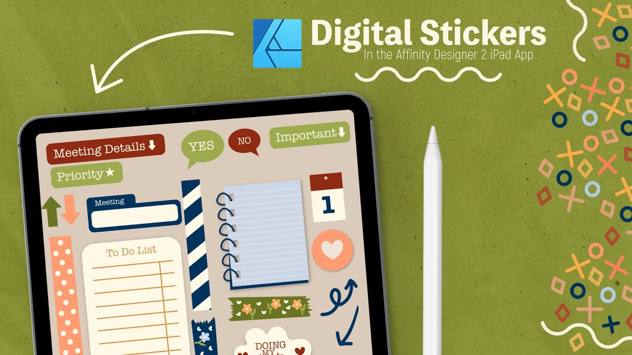 Text Sticker Affinity TCS Course Trailer - Learn to Design Digital Stickers with me in ...