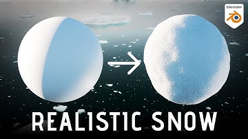 Realistic Snow Shader [Blender Material Displacement in Blender 3.0]