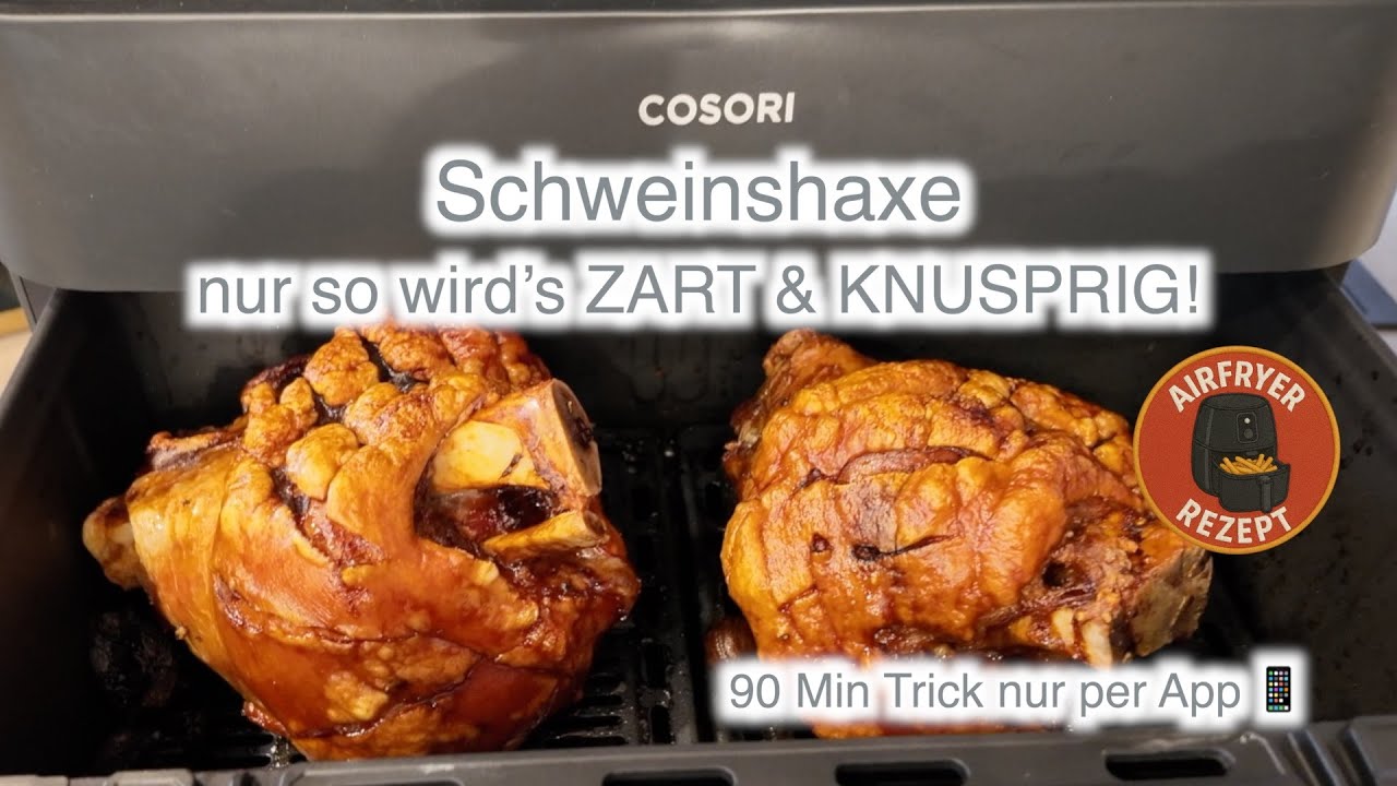 Mega knusprige Schweinshaxe im Airfryer | Zart & saftig nach Original-Rezept von feinkostkugler
