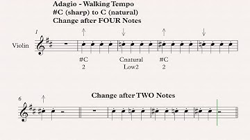 W #C Sharp to CnNatural - Violin