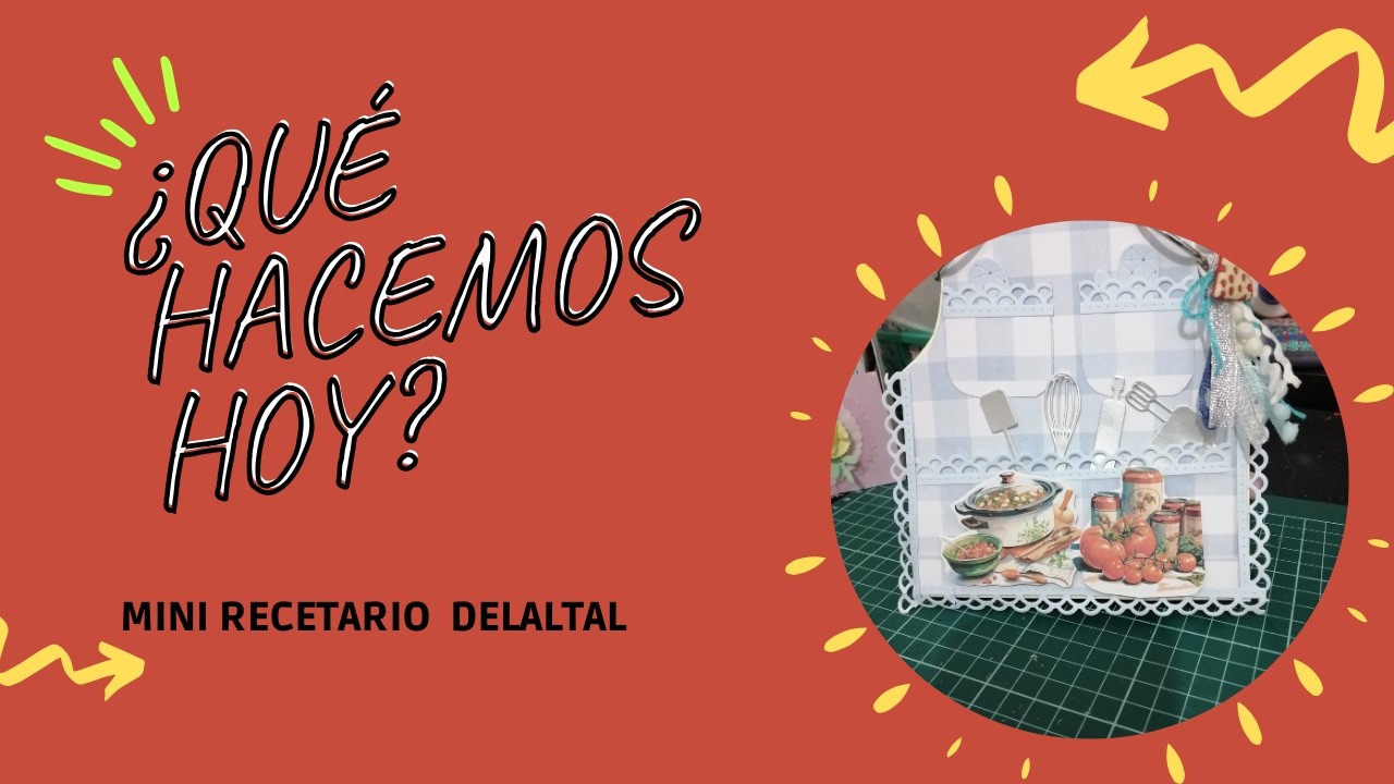 Diy Mini Recetario formato mini sabor maxi .(papeles de Nuria ) trasteandoenelscraftymas