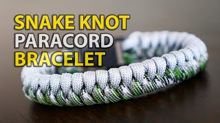 How to Make a Snake Knot Paracord Bracelet with Buckle