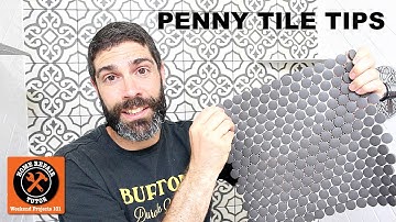 Schluter Shower Part 4: How to Tile a Shower Pan...Penny Tile Tips