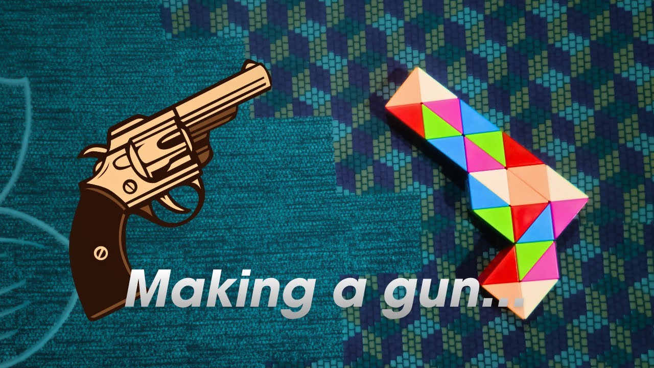 How to make a Gun with Snake Magic Cube ( In Hindi) || 24 blocks - YouTube