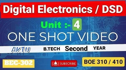 Digital Electronics (U5) /System Design (U4) One Shot Video AKTU BEC302 &BOE310/410 B.Tech  2nd Yr!