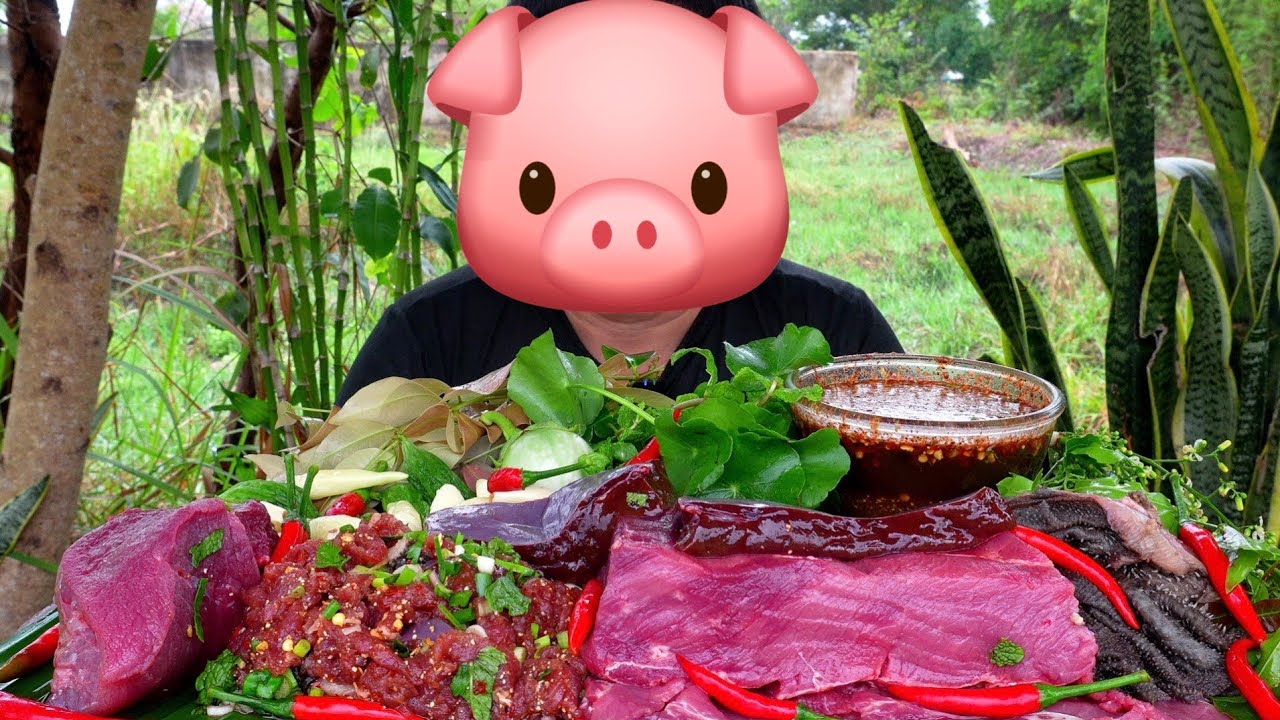 mukbang จุ๊คาเขียงแจ่วสูตรซด