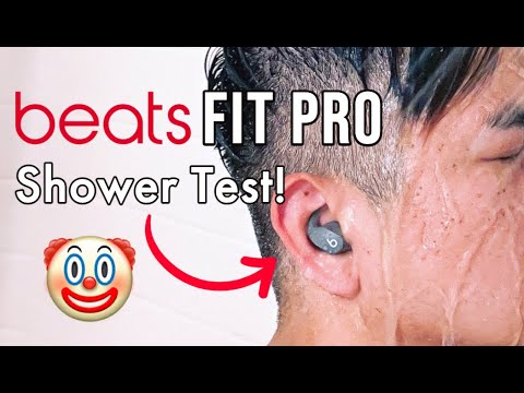 Showering with the Beats Fit Pro earbuds! Secretly WATERPROOF?!