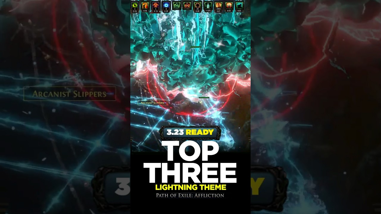 [POE 3.23] TOP 3 LIGHTNING BUILDS - Poe Builds #shorts #pathofexile #poe #poebuilds