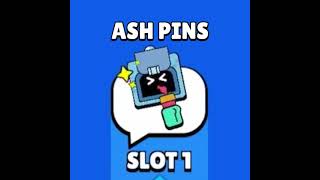 Ash All Animated Pins - Brawl Stars