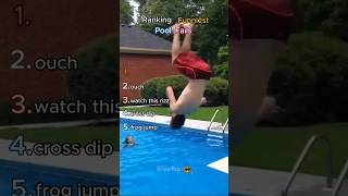 Ranking funniest pool fails 😭