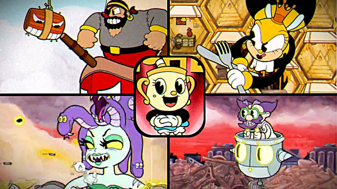 Cuphead - Inkwell Isle 3 All Bosses (Chalice, A+ Rank, No Damage)