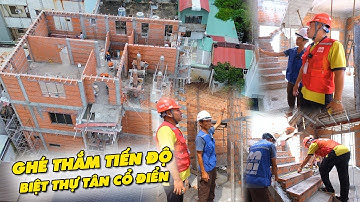 Đội ngũ thanh tra Maxhome về kiểm tra chất lượng căn biệt thự Siêu To ở Long An