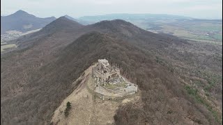 Kapušiansky hrad a okolie - pohľad zhora