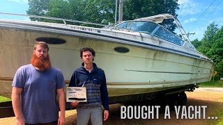 $15,000 YACHT RESTORATION | 25 Year Old Iowa Men Buy A Yacht - 1992 SEA RAY 380 SUN SPORT