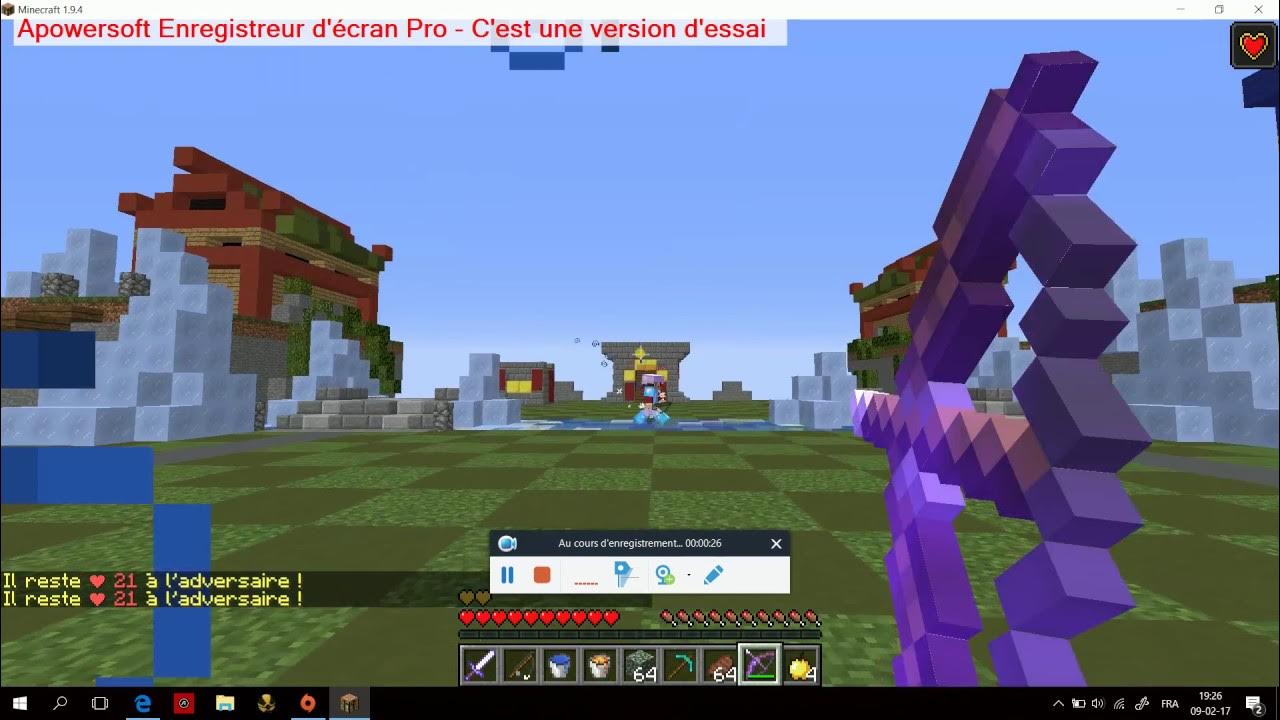 Minecraft PvP seau de lave rt YouTube