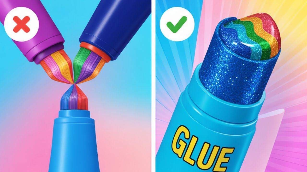 🎨 GENIUS ART & DRAWING HACKS FOR STUDENTS 🖌️ Level Up Your Skills 💓by 123GO!