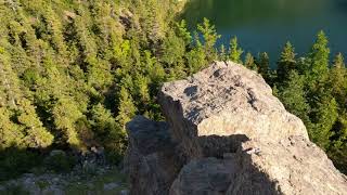 Beauty view of gypsum quarry. Cheticamp Cape Breton