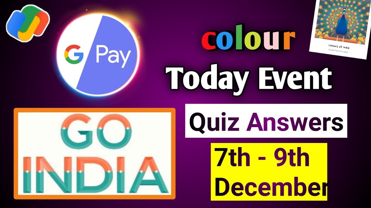google pay colour event answers 2020