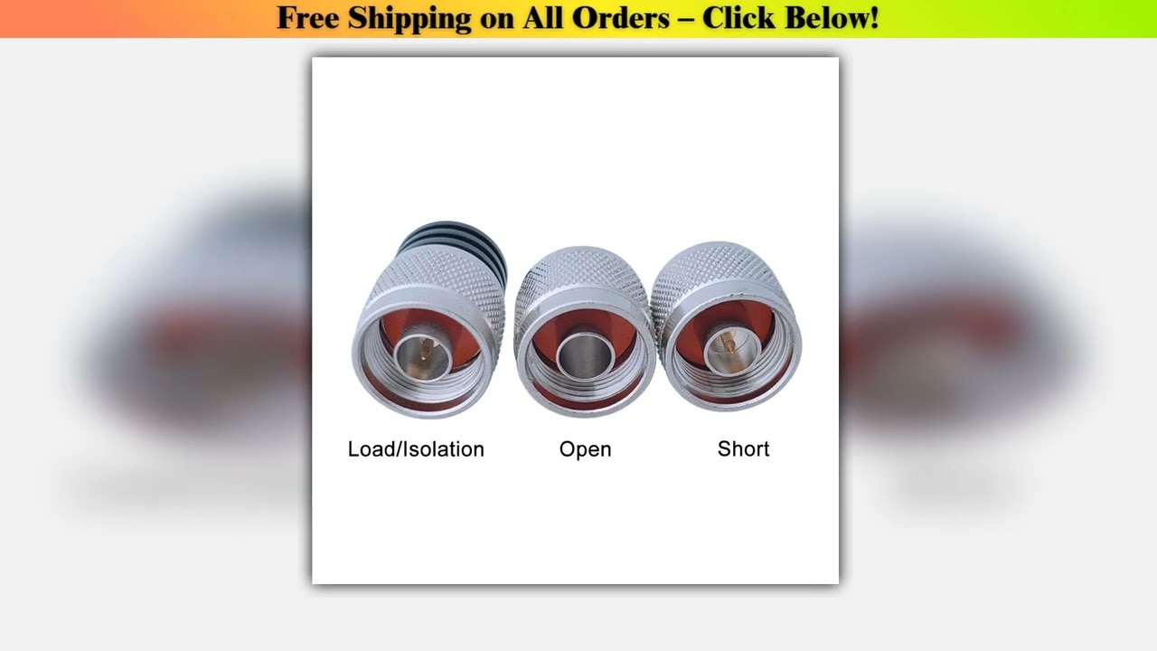 3pcs/kit DC-8.5GHz N Male Network Analyzer Sitemaster Calibrator OPEN SHORT LOAD Wholesale Best