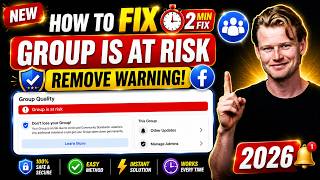 How to Fix “Group is at Risk” on Facebook 2026 | Remove Group at Risk Warning