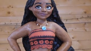 Cake Art Time-lapse For A Huge "Moana" Birthday Cake