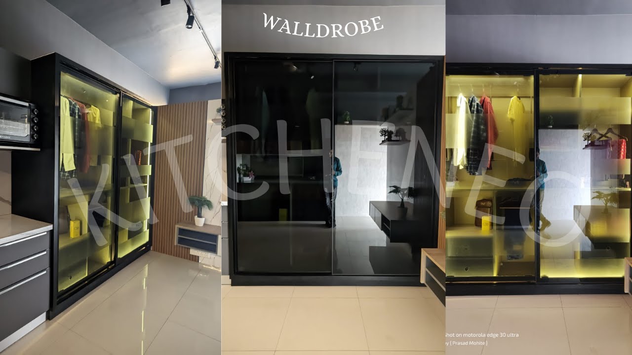 Glass Profile Wardrobe| Glass Wardrobe| Wardrobe Design In Pune| 
