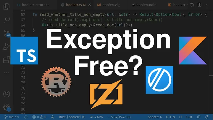 Avoid throwing exceptions? Error, null, & bool handling in 5 programming languages!