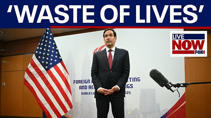 Rubio on ending Ukraine-Russia war 'It's a waste of lives'