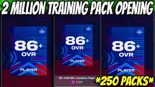 I Spent 2 Million Training Opening 250 NFL Combine Packs!!