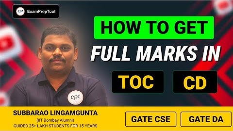 How to Get Full Marks In Theory of Computation and Compiler Design #gatecse #gateda #gate #ept #dsa