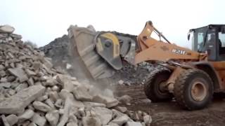 bf 90 3 crusher bucket on a loader