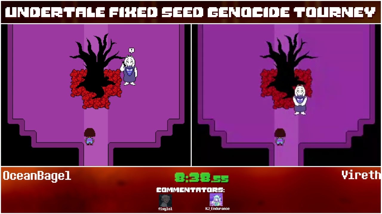 OceanBagel vs Vireth | Undertale Fixed Seed Genocide Tournament Group Stage