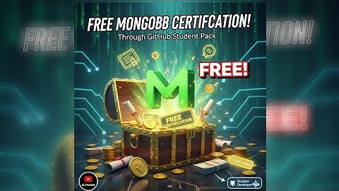 Get MongoDB Global Certification for FREE (2025)|GitHub Student Pack | Step-by-Step Guide