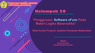 Penggunaan Software xFunc Pada Materi Logika Matematika screenshot 1